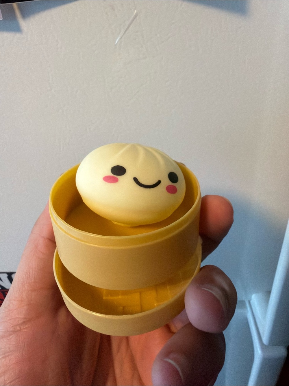 Yellow Mini Smiling Dumpling Toy Storage Container - Kids